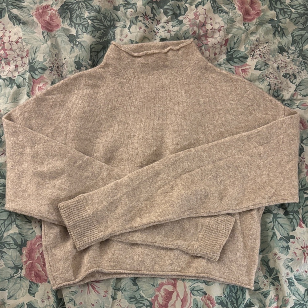 Reformation - cropped cashmere turtle